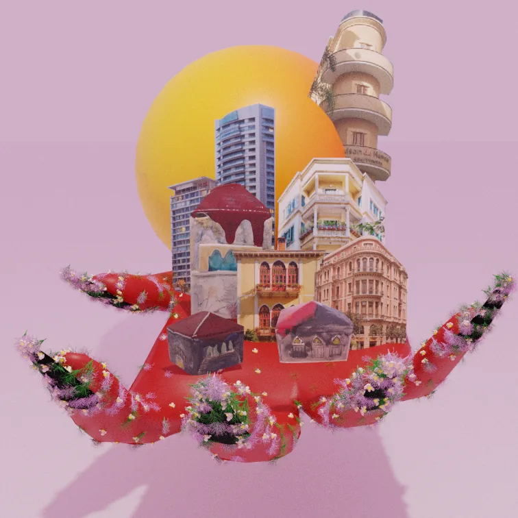 3D architectural rendering — spatial design study