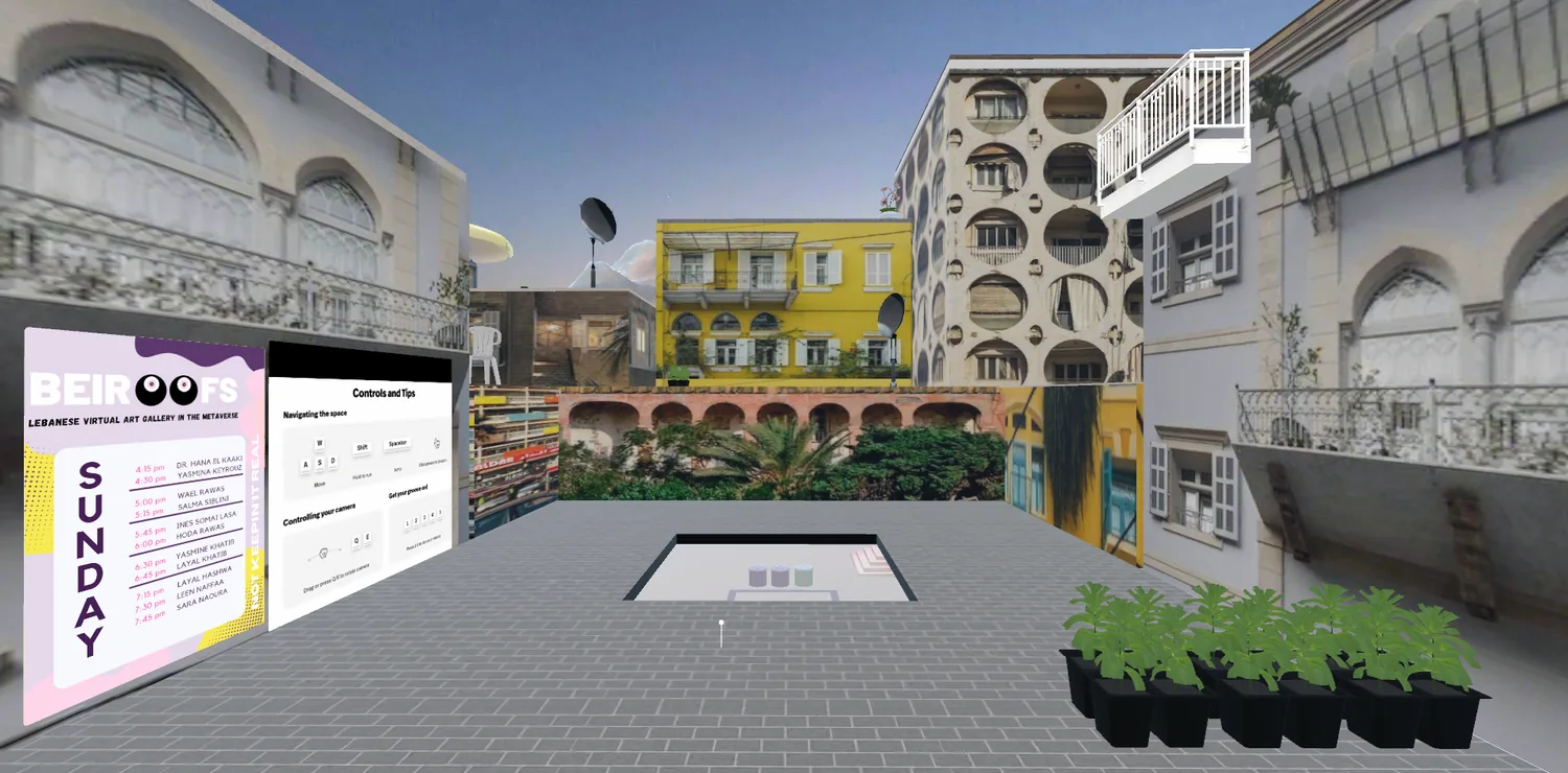 Lebanese artwork displayed in virtual metaverse gallery space