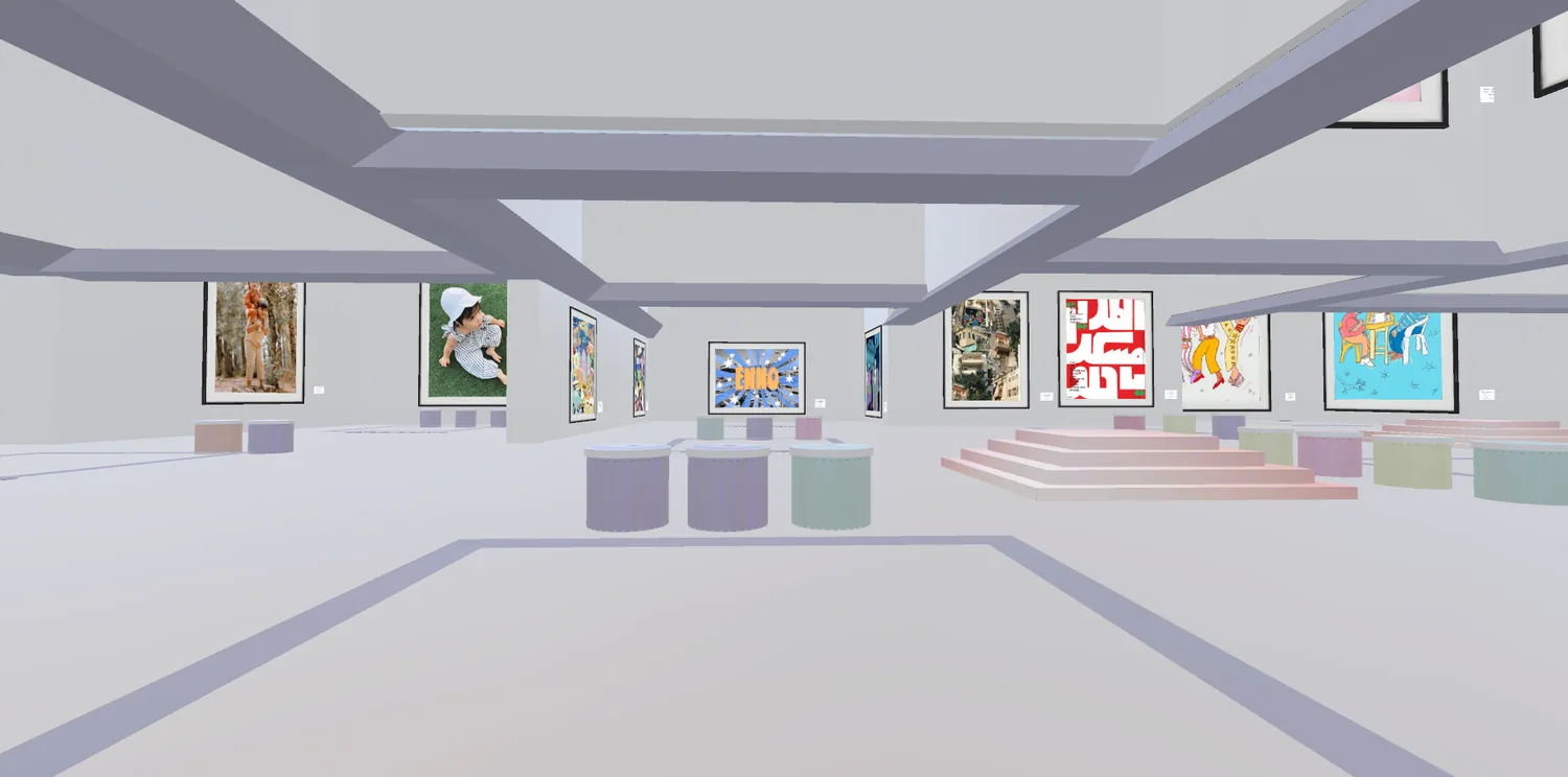Beiroofs metaverse gallery — artist exhibition room