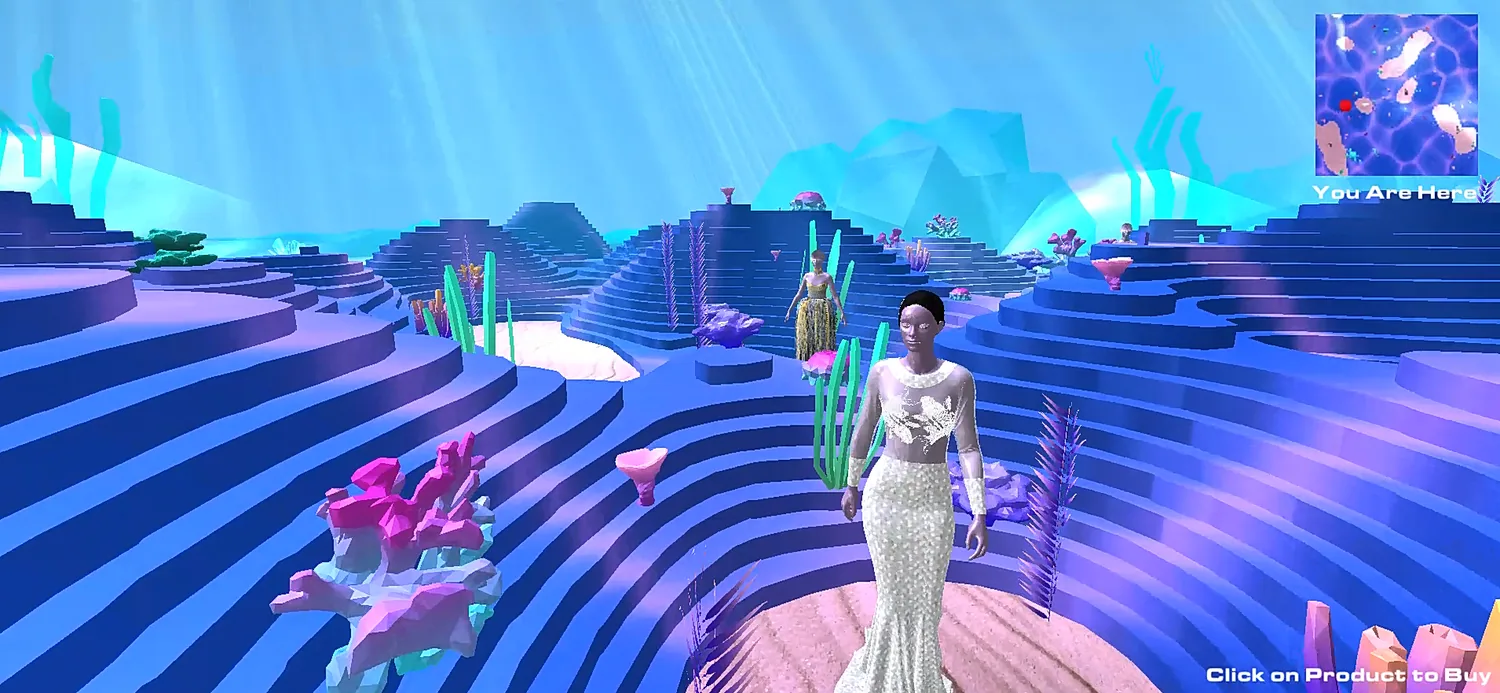 XR fashion experience — haute couture in virtual space