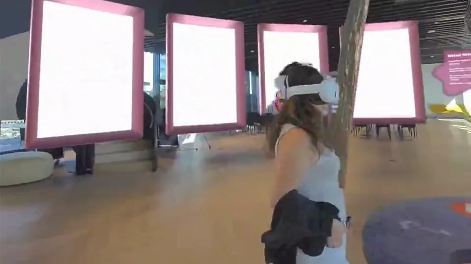 Mixed Reality overlay on Humanities exhibition artwork