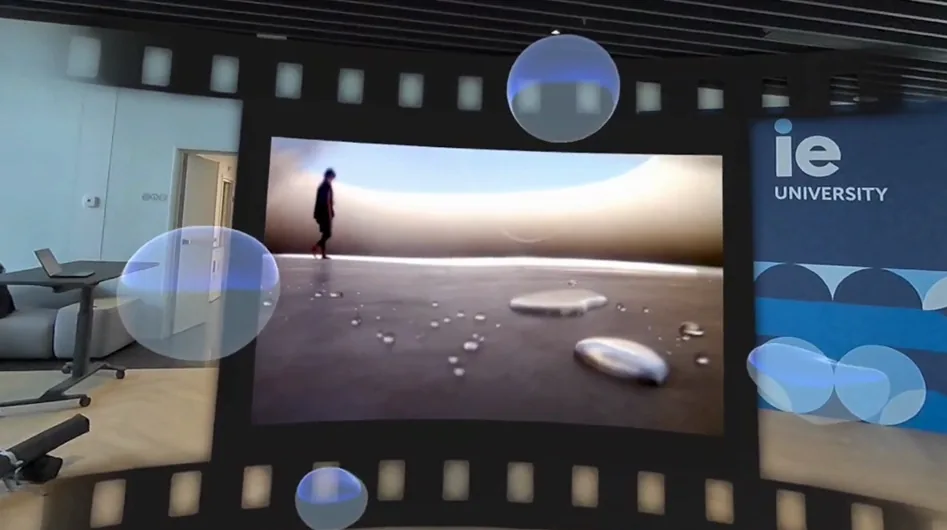 IE University Humanities Awards MR installation — gallery view